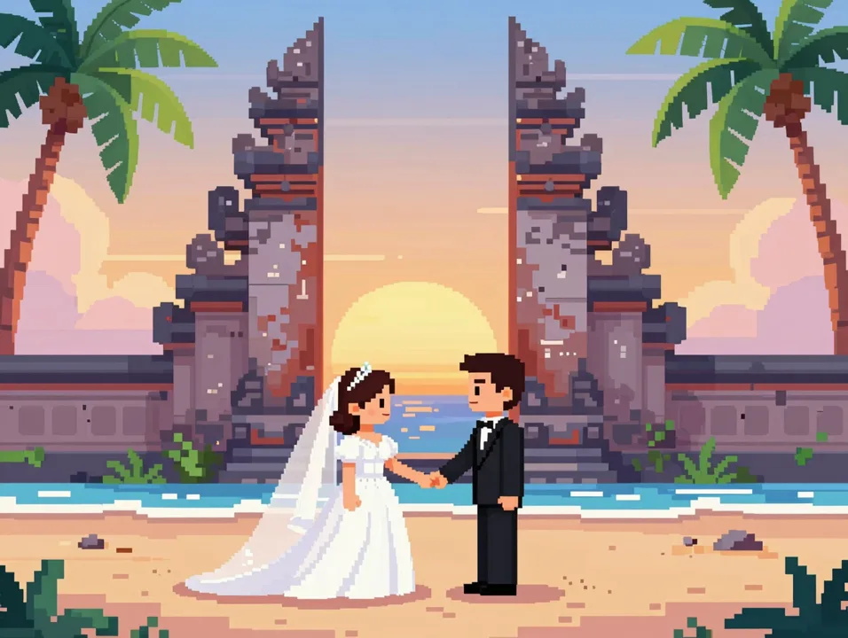 Hasil sesi: prewedding virtual — Bali Beach Sunset